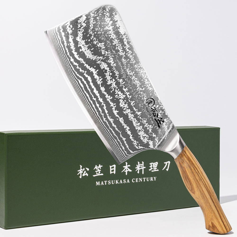MATSUKASA CENTURY cleaver in its presentation box