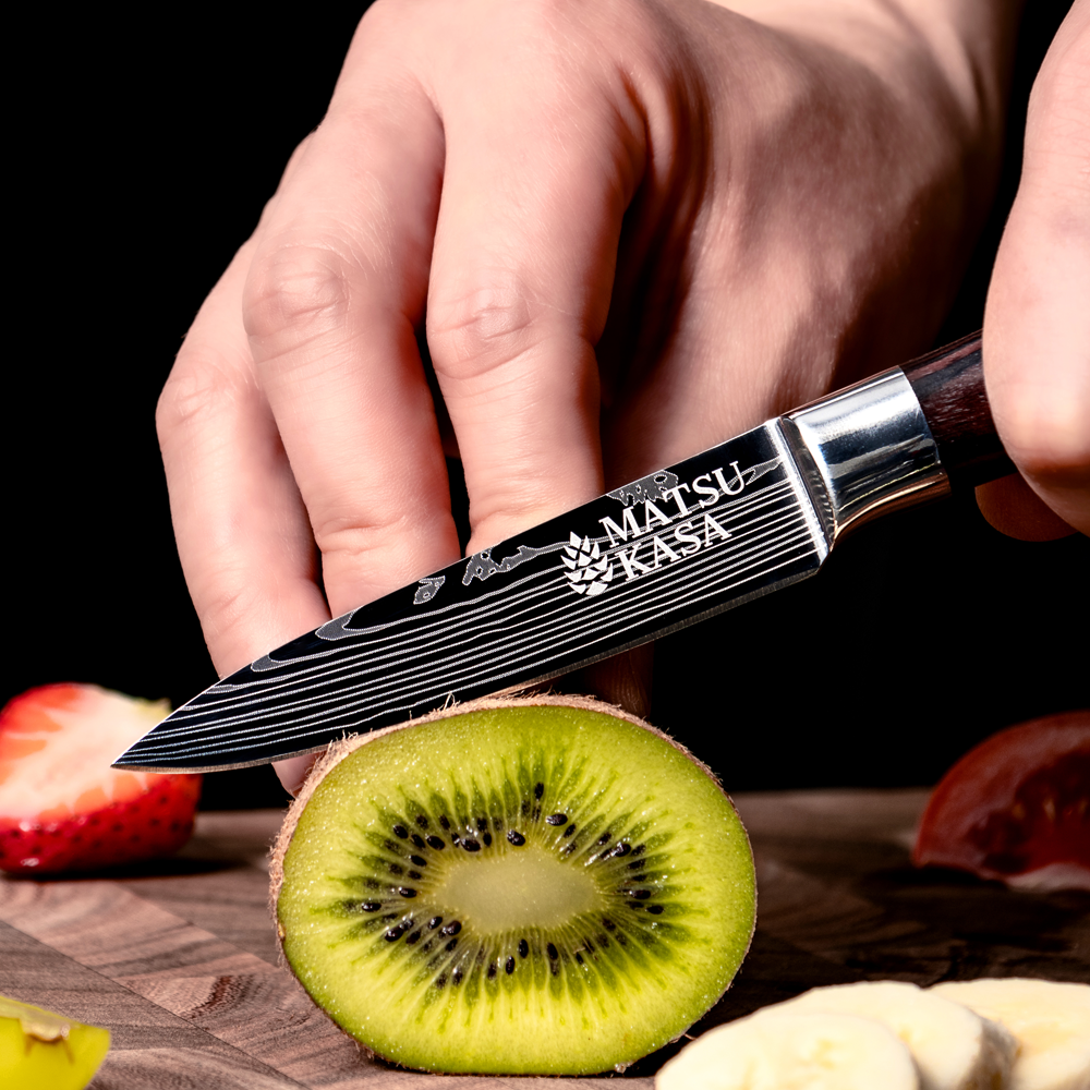 A MATSUKASA petty knife in delicate fruit work